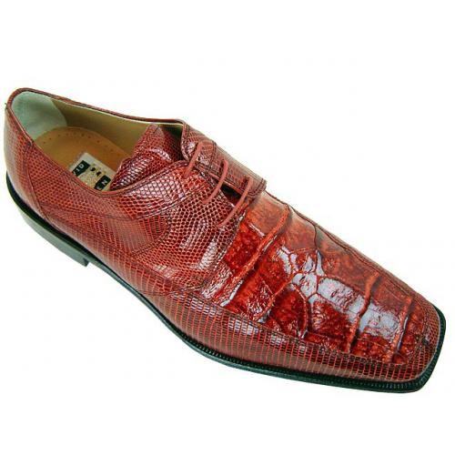 David Eden "Turlock" Cognac Hornback Crocodile/Lizard Shoes